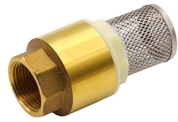 Aqxyki Clapet Anti-Retour en Laiton avec Filtre, Filetage Interne de 1/2 Pouce
