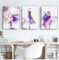 AWKFHF Impression sur Toile Aquarelle Violet Ballet Danseuse Fille Tableau Décoration Murale,Toile Peinture Affiche Chambre Salon Art Décoration (3X20X30CM,sans Cadre)