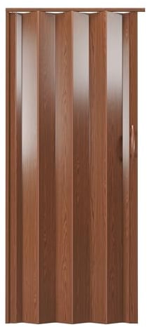 Techni Home Loft Series - Puertas de acordeón plegables de doble pared de alta calidad, de 48 pulgadas de ancho, nogal