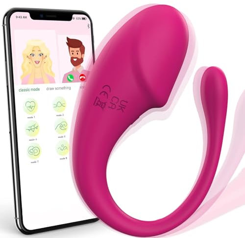 ChicLSQ Vibrationseier für Frauen, Vibro ei Vibratoren für Sie Klitoris und G-punkt mit stoßfunktion, Funk Sex Spielzeug für Paare，APP Vibrator mit 9 Modi Erotisches Sexspielzeug Bullet-Vibratoren.