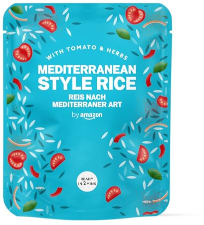 by Amazon Mediterranean Microwave Rice, 250g (Pack of 6)