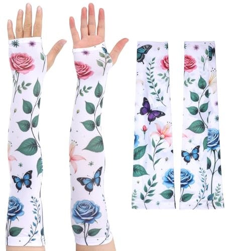 ValueBargain Armstulpen Damen, Arm Stulpen Leichte Schutz Ärmel mit Dornensicherung, Atmungsaktiv für Gartenarbeit, Bauernhof und Outdoor-Aktivitäten