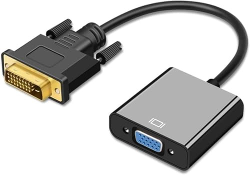DUOBAGMA DVI-D to VGA Adapter, VGA Female Adapter Digital Analog Converter Cable DVI-D 24+1 Plug