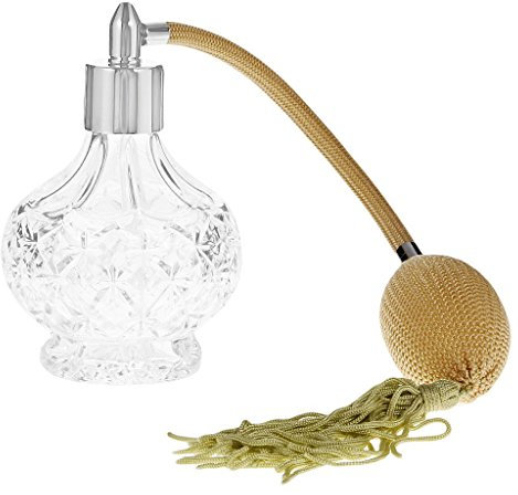 Vintage Long Perfume Atomizer Fragrance Spray Glass Bottles Lady Gifts 100ML