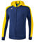 ERIMA Herren Jacke Liga 2.0 Trainingsjacke mit Kapuze, new navy/gelb/dark navy, XXL, 1071845