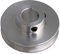 CNBTR 4,1 x 1,6 x 1,2 cm silberne Aluminiumlegierung, 1,2 cm feste Bohrung, einzelne Rille, V-förmig, Riemenscheibe für Motorwelle 0,3–0,5 cm PU-Rundriemen