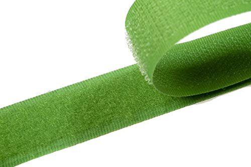 Klettband zum Nähen maigrün (29), 4 Meter, 20mm breit Flausch & Haken