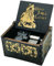Micteney Caribe Davy Jones Caja de música manivela Antigua Caja de Madera de Madera y Pulpo Collar para la colección de decoración del hogar