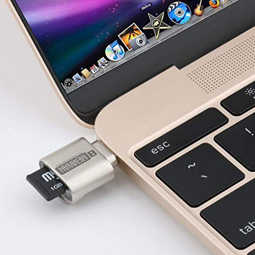 Memwah USB C Portable Card Reader for Micro SD Cards, Micro SDHC & Micro SDXC - Micro SD to Type C USB Adapter - OTG USB C Micro SD Card Reader