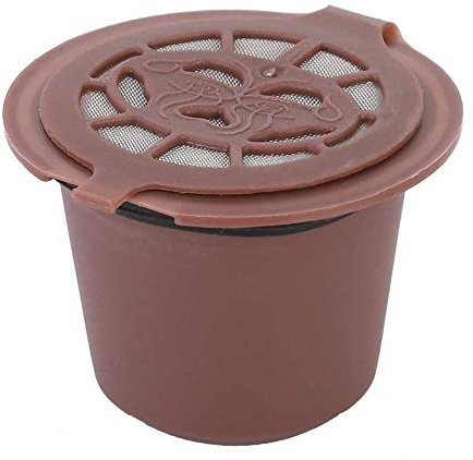 Fdit tazza di filtro riutilizzabile per capsule di caffè per uso domestico per Nespresso (3 pezzi)(caffè)