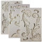 Musykrafties - Molde de silicona estilo barroco vintage con forma de flor de querubín (3 unidades)