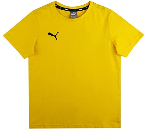 Puma Kids' teamGOAL 23 Casuals T-Shirt, Cyber Yellow, 152