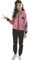 YFPICO Mädchen Trainingsanzug Sportanzug Jogginganzug 3 Teilig Einfarbig Freizeitanzug Kapuzenpullover Sport Jogging Anzug Reißverschluss, Rosa（2 Stücke）, 146