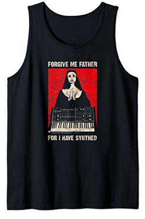 Synthed Vintage Synthesizer Analog Synth Retro ADSR Gear VCO Tank Top