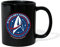 Spreadshirt Star Trek Discovery Sternenflotte Abzeichen Tasse Einfarbig, One size, Schwarz
