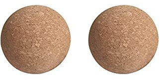 Wine Cork Ball Wooden Cork Ball Stopper for Wine Decanter Carafe Bottle Replacement, 2.4 Inch/ 6.1 cm(2 Pieces)