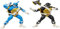 THG Rangers X Teenage Mutant Ninja Turtles Lightning Collection Donatello Negro y Leonardo Blue Figur de acción, RD-RS270126
