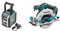 Makita DMR115 Akku-Baustellenradio (ohne Akku, ohne Ladegerät) & Akku-Handkreissäge (ohne Akku/Ladegerät, 680 W, 18 V) DHS680Z