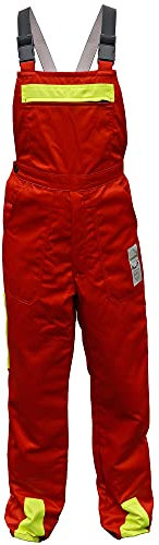 SWS Forst GmbH Schnittschutzlatzhose Forsthose Forstlatzhose rot/gelb SSK1 (50)