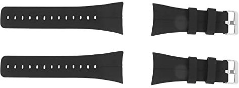 Mengmen 2X für M400 / M430 Uhren Armband Weiches Silikon Armband für M400 / M430 Armband Schwarz