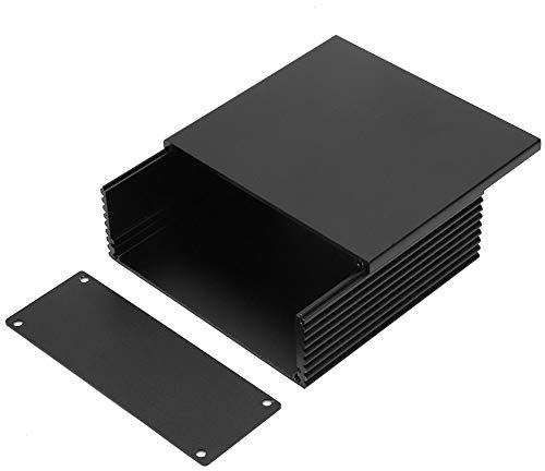 Aluminium Kaste Instrumenten Kühlbox, PCB Instrumentenkasten Projektbox Elektronische Anschlussdose Gehäuse Gehäuseschale Projektgehäuse
