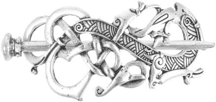 minkissy Barrette Cheveux Viking Celtique Vintage En Alliage Avec Bâton Accessoire Rétro Élégant Pour Femmes Et Filles Pinces À Cheveux Celtique Pour Coiffure Et Cadeau