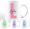 Taza Personalizada con Nombre - Tazas Personalizadas Nombre e Inicial - Regalo Original - Taza de Café - Cerámica - San Valentin
