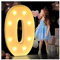 Festzelt-Leuchtbuchstaben, LED Buchstaben Lichter, Große Leuchtende Buchstaben und Zahlen, 26 Alphabet-Schilder für Hochzeit, Party, Geburtstag, Verlobung, Party-Dekoration ( Farbe : Letter O , Size :