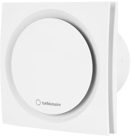 Turbionaire RING 150 SW Aspirador, Doble aspiración perimetral y frontal, 150 mm de Diámetro, Blanco mate, Estándar para baño, cocina, Válvula antirretorno, Protección IPX4