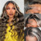 Unipearl Gewellte Echthaar Perücke 13x4 HD Lace Front Wig Human Hair 50cm（20 Zoll）,#1B/27 Ombre SchwarzBlond Body Wave Glueless Wig 100% Brasilianisches Echthaar Perücken für Damen 150% Dichte