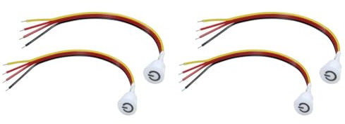 Tlily 4 Pièces Séries Interrupteur Tactile Gradateur DC3.7V 5V 12V Gradateur Continu Capteur pour Lumière LED, RV, Armoire, Armoire et Bande