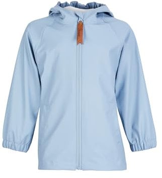Sterntaler Regenjacke ungefüttert uni - Kinder Regenjacke wasserdicht - Jungen Jacke mit verschweißten Nähten, Kapuze und reflektierendem Detail - robuste Regenbekleidung - blau, Größe 110