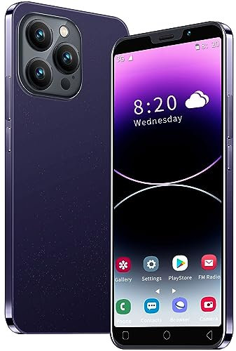 SanHii-S15Pro Téléphone Portable Pas Cher, écran HD 5.0 Pouces, 16GB ROM【128GB Extension】, Android 9.0, 3G/GSM Dual SIM, 3 Card Slots,GPS Bluetooth WiFi, Face Unlock Smartphone (SanHii-S15Pro-Purple)