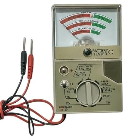 Batteriekapazität-Entladetester, 1,5 V, 3 V, 6 V, 9 V, 12 V, 15 V, 22,5 V
