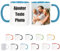Tasse Personnalisable & Mug Personnalisé avec Votre Photo/Texte, Mugs et Tasses à Café, Tasse Personnalisée, Mug Personnalisé Photo, Cadeau Personnalisé Cadeau D'anniversaire (Bleu)