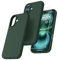 TOCOL Silicone for iPhone 16 Case 6.1-Inch, Liquid Silicone Multi-Color Slim Silky-Soft Touch Anti-Scratch Shockproof Protective Phone Cover, Alpine Green