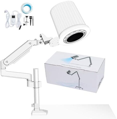 Lakenbroade 80W Nail Dust Collector, Low Noise Dust Collector, Nail Technology with Strong Suction Power, Professional 10-Speed Adjustment