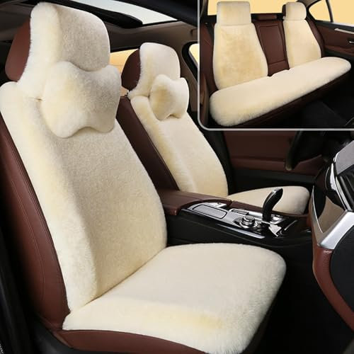 BAITUB Autositzbezüge für Ope-l Insignia Sitzheizung Auto Auflage Warmwinter Autobezug aus Kaschmir Komplettes Set mit Autositzbezügen Autositzschutz mit 2 Kopfstützen