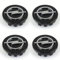 4 Stück Nabendeckel für Opel Adam 2012-2019,Radnabenkappen,Felgendeckel,Radkappen Set,Logo Radnabenkappen,Auto Nabenkappen,64-Black