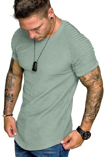 COOFANDY Camicia Hawaiana Uomo a Maniche Corte Casual Shirts Camicia Estiva Spiaggia Vacanza con Tasca