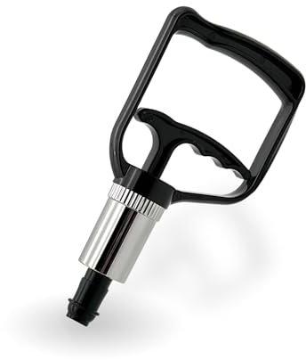 Verchromte Große Handpumpe, Saugpumpe, Schröpfpumpe, Vakuumpumpe, Hijama Pumpe, Schröpfpistole