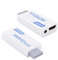Wii-zu-HDMI-Konverter mit 1,5 m langem Kabel und 3,5-mm-Audio-Buchse, Wii-HDMI-Adapter, 1080p/720p-Anschluss für Retro-Spiele, 3,5-mm-Audio-Video-Ausgang, Plug & Play für moderne Fernseher, Monitore