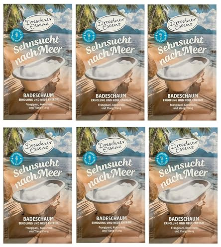6er Pack Dresdner Essenz Badeschaum Sehnsucht nach Meer 6 x 60g