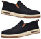 AEHO Chaussure Homme Pied Large Et Sensible Mocassins orthopédiques à Enfiler pour Homme Chaussures de Orthopédique Marche Mode et Sport Travail Tennis Confortable Chic,Noir,44 EU