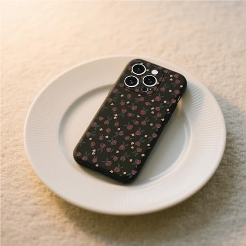 Cover Compatibile con iPhone 6 Plus/iPhone 6s Plus Custodia Soft in Silicone a Fiori a Pannello Intero