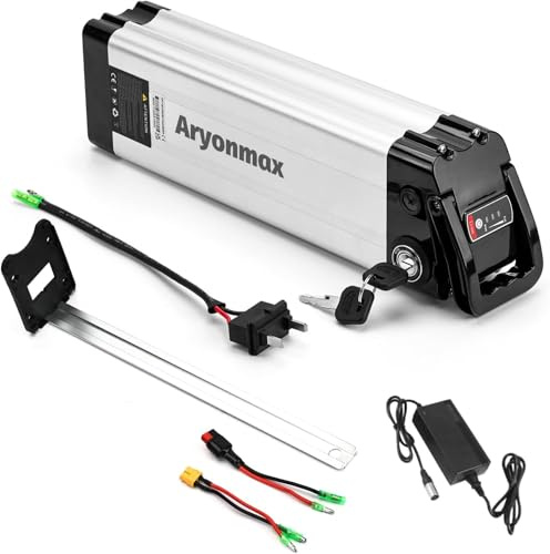 36V Ebike Battery 20Ah 10Ah with Charger 2-Pin Discharge Port Safe Lock, Electric Bicycle Pedelec Battery Replacement Folding Bike Lithium Batteries (36V 10Ah 2Pin for 0-350W)