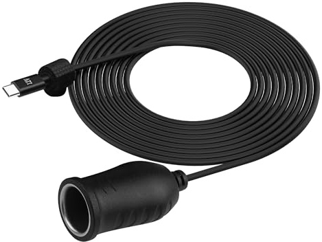 TIENFOKOTA USB-C-auf-Zigarettenanzünder-Adapter, Ladekabel, 3 m, 12 V | Typ-C-Buchse auf Buchse, Kompatibel mit Dashcam, GPS, Auto-LED-Lichter, Autolüfter, Tragbare Geräte