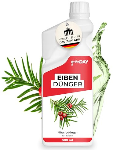 Eiben-Dünger 500 ml – Flüssiger mineralischer NPK Dünger mit Spurennährstoffen für Eiben – Für gleichmäßigen Austrieb & kräftiges Wachstum – Konzentrat für ca. 150 L Gießwasser