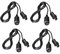 DARLINGTON & Sohns Lot de 4 rallonges compatibles avec Nintendo 64 N64 Manette Extension Extansion Gamepad
