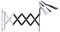 V-TAC VT-7402 Wandlamp chroom met harmonica ophanging - E27